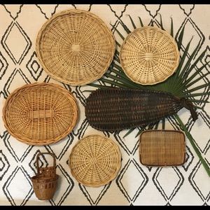 Boho Style Basket Wall Decor